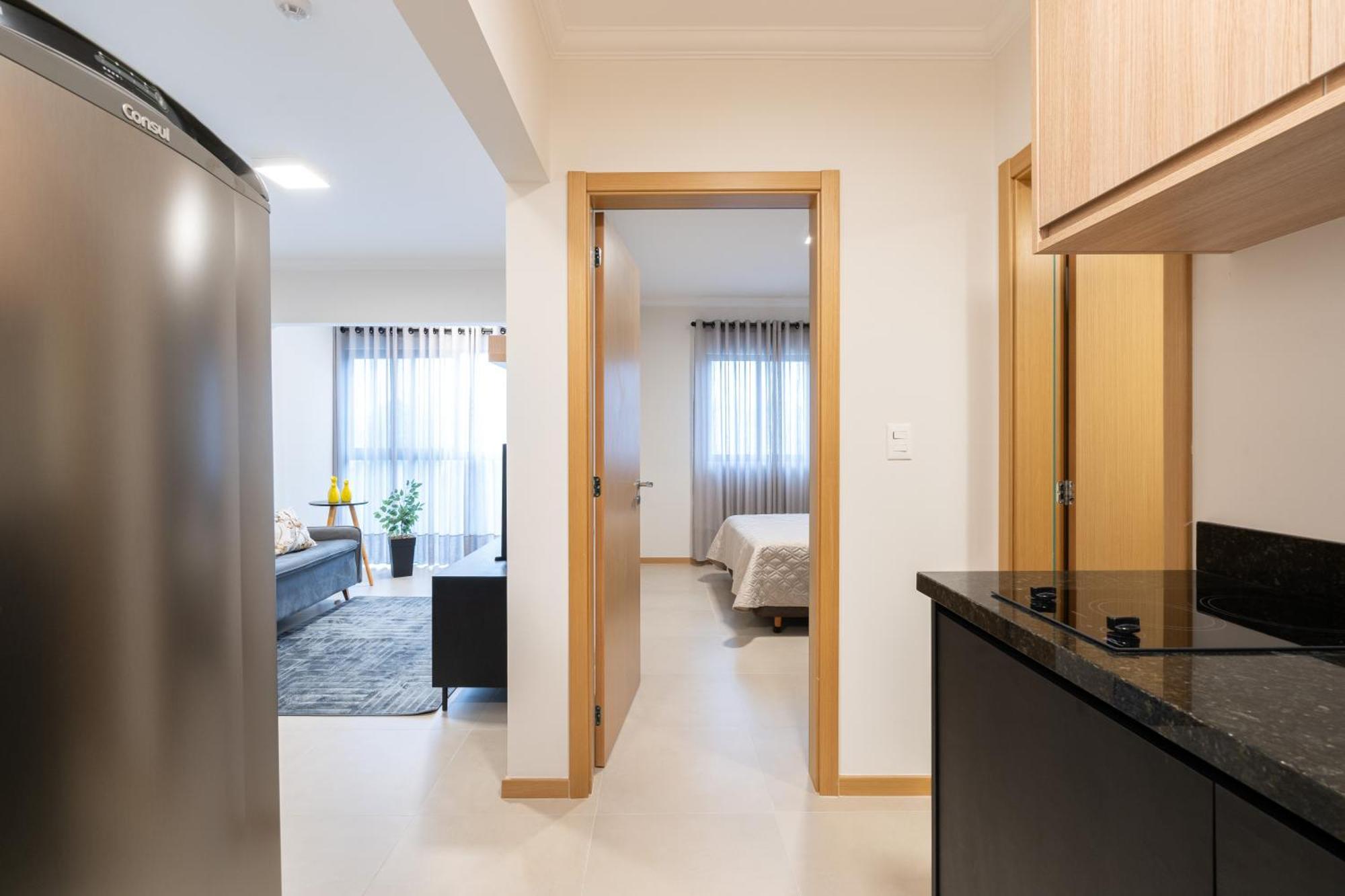 Localizacao Central! A 450 Metros Da Germanica Loft Com Piscina, Ar-condicionado, Wi-fi, Cozinha Completa, Garagem Privativa, Espaco Zen, Academia, Sauna, E Mercadinho 24h Apartment *